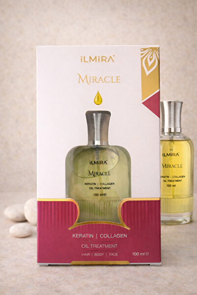 Kozmetik iLMiRA Miracle Keratin & Collagen Saç Bakım Yağı 100 ml | Saç, Yüz v...