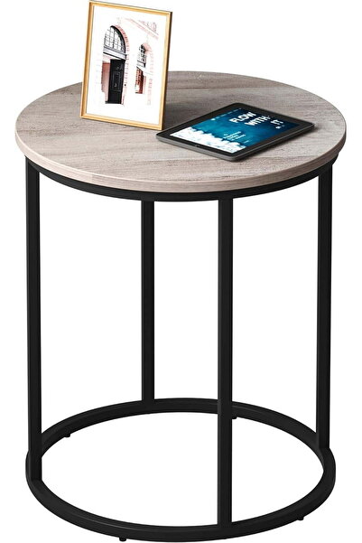 Modern shop Round End Table, 20" Accent Small Side Table Nightstand Modern Bedside Table for Living Room Bedroom