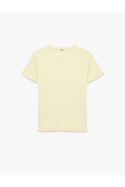 Koton Slim Fit Cotton Short Sleeve Crew Neck Basic T-Shirt