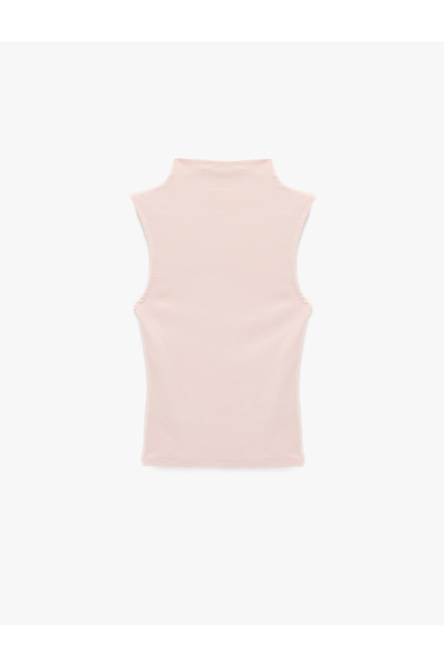 Koton Modal Mixed Slim Fit Sleeveless Mock Neck Blouse