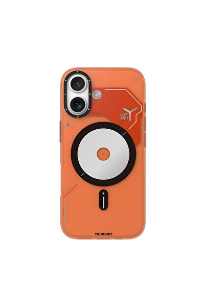 Youngkit iPhone 17 Uyumlu Kılıf M-safe Şarj Özellikli Disk Desenli Disc Battl...