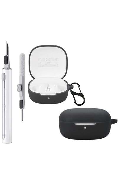 None Generic Silicone Case for Redmi Buds 6 Play with Carabiner