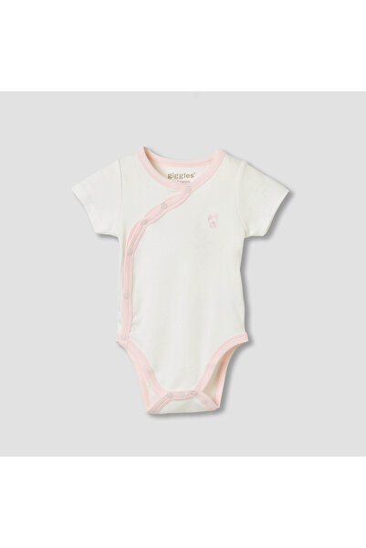 giggles Embroidered Wrap Front Bodysuit