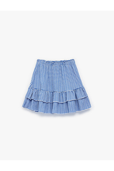 Koton Ruffle Detailed A-Line Polka Dot Mini Skirt