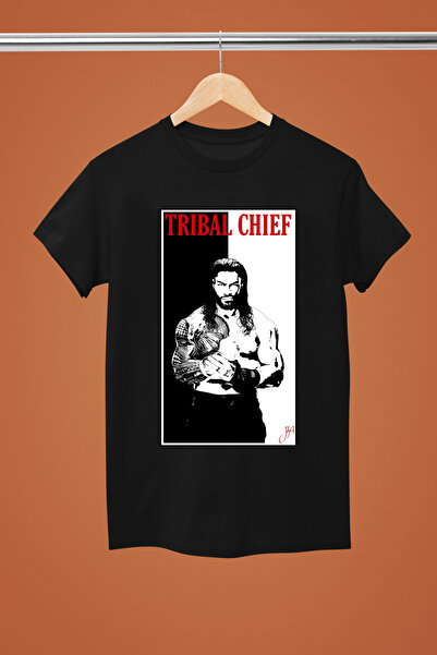 MAGORS ROMAN REIGNS TRIBAL CHEF WWE BUMBAC IMPRIMAT CU MANE SCURTĂ TINTE DE TINTE DE TINTE PENTRU TINTE DE TINTE tricou