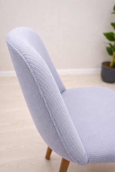 StarMall Oval Chair Cover Large Oval Kitchen Chair Cover Stretch Fabric Washable Stretch Elastic 1 Piece