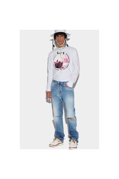 DSquared2 LIGHT SUNSET WASH ROADIE JEANS