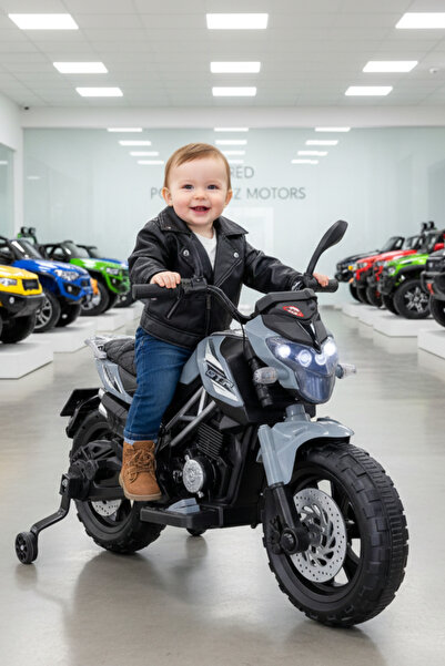 Bebeck Motocross Cross Akülü Motor Akülü Araba Yeni Seri Babyhope 447 12V