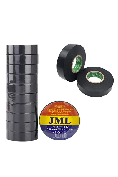 JML1 Black Insulation Tape 7x1cm, 10/set Wholesale