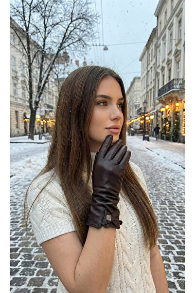 LAGRANZE Long Genuine Leather Women's Gloves