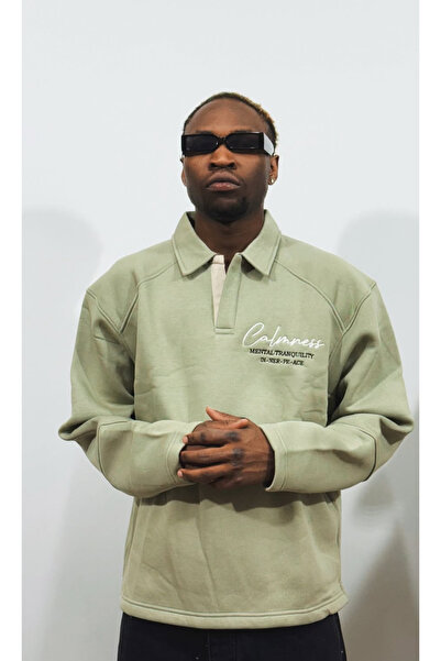 Lemur 3-thread polo collar sweatshirt