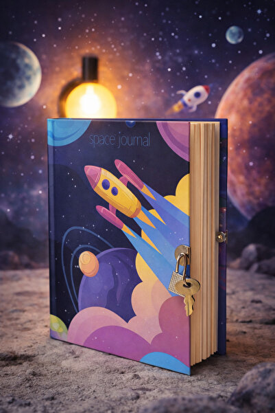 NRC Space Journal Hatıra Anı Defteri Kilitli Defter Günlük