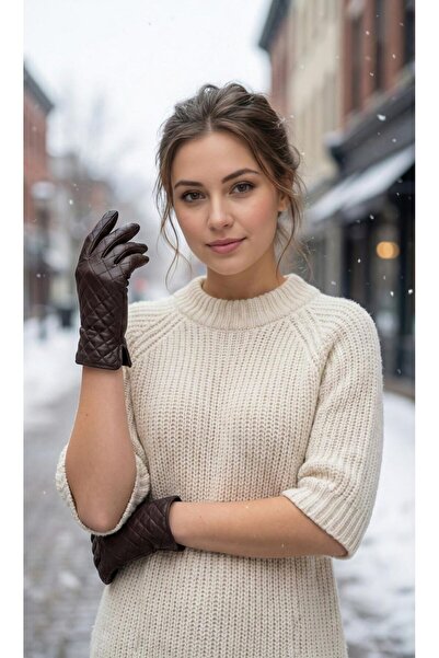 LAGRANZE Premium Hakiki Deri Kadın Eldiven