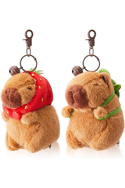 Arabest 2 Pcs Capybara Plush Keychain Capybara Stuffed Animals Plush Pendant ...