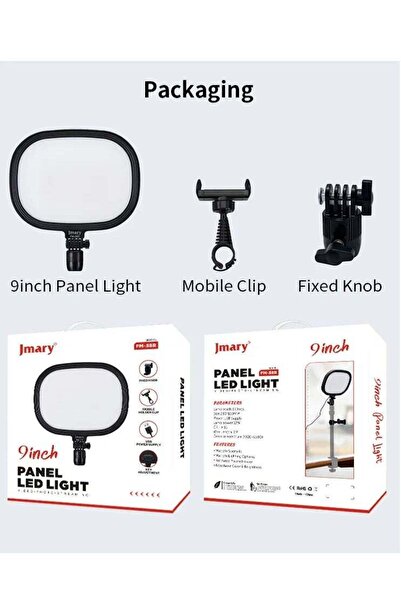 Jmary FM-58R 9inch Panel Led light photography video lamp
