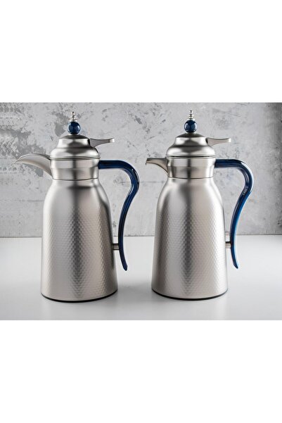 AWANY PLUS Alaa Luxury Thermos Set, Keeps Heat Hot for 18 Hours, 1 Liter Capacity for Tea and 1 Liter Capacity for Coffee