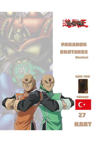 Cakmak Oyun Dukkani Yu-Gi-Oh! Türkçe Paradox Kardeşler Destesi 30 Yugioh Kartı