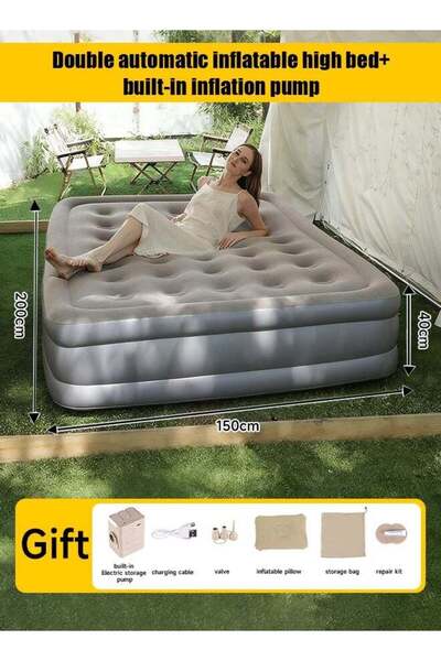 Generic Outdoor PVC Air Mattress Lazy Person Folding Inflatable Bed