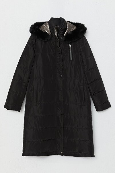 Nihan Beli Ayarlanabilir Kapitone Kaban Siyah