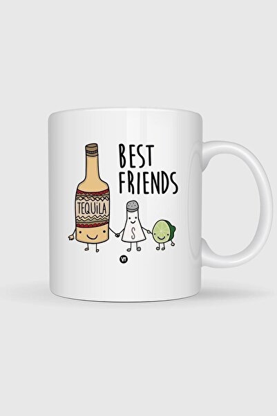 Bahriyeli Collection Tequila Salt and Lemon Is My Best Friend B Printed Mug Cup