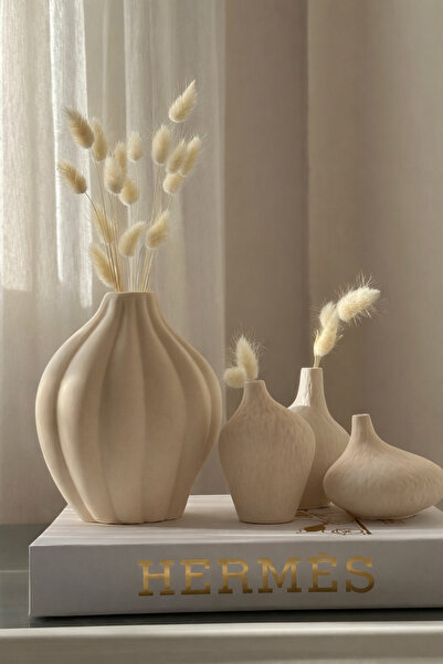 DOAHOMECONCEPT Dalgalı Marka Muadili Rüzgar Vazo Seti