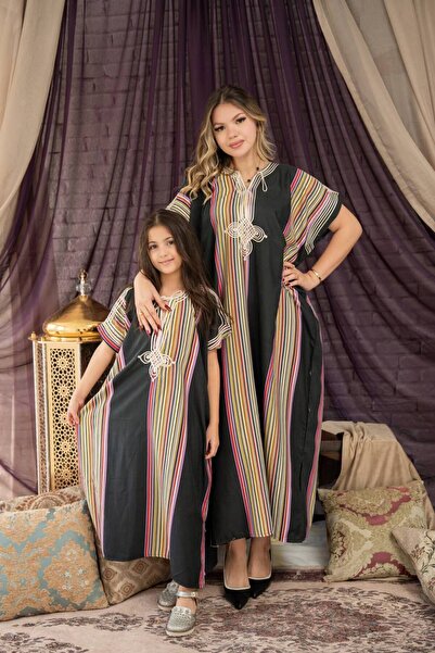 AFandina Butterfly Jalabiya... Freedom of movement and elegance for mother and daughter SM-3000 Jalabiya combining comfort and luxury