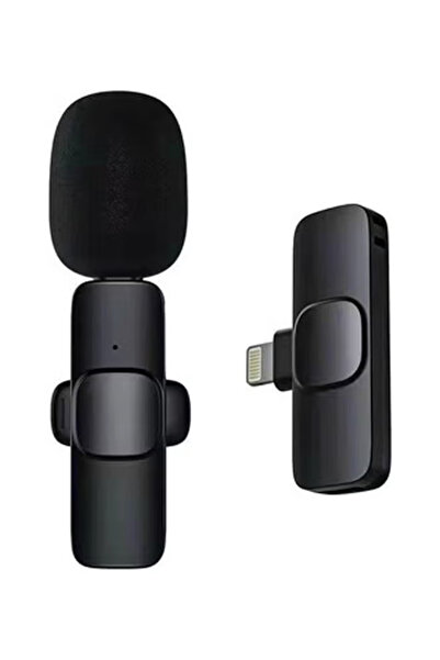 Arabest Wireless Lavalier Microphone,With USB C port,Stero Sound without delay,interference-free,Black