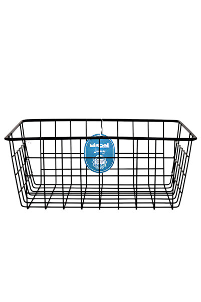 Bisbell Square Stainless Steel Fruit Basket 35cm Modern Mesh Kitchen Countertop Organizer Silver,BB2680