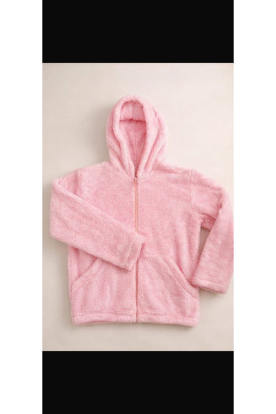 Amazıng Club Fermuarlı kapşonlu peluş ceket