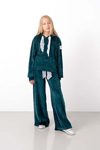 HAUSEkids Κοστούμι για κορίτσια Milano Mussness Velvet 9-15 ετών-Πετρέλαιο