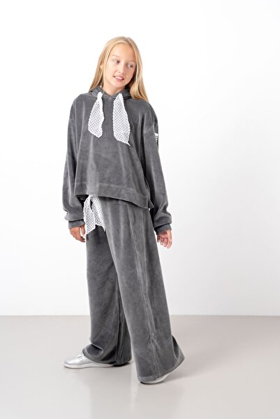 HAUSEkids Κοστούμι για κορίτσια Milano Mussness Velvet 9-15 ετών-Ανθρακί