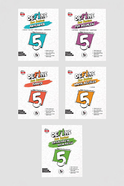 Fi Yayınları Define 5. Sınıf Soru Bankası Seti – Matamatik, Fen , Türkçe, Sos...