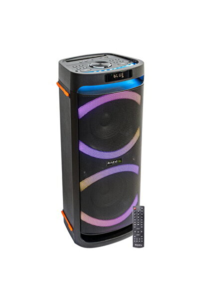 Ibiza Sound Active Speaker System with Dual 6.5" Drivers, Bluetooth, and LED Light Effects