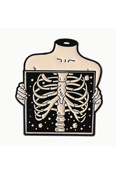 MAURA LIYUZA Radyasyon/Röntgen Temalı Tasarım Broşlar-Tıbbi Görüntüleme/Radya...