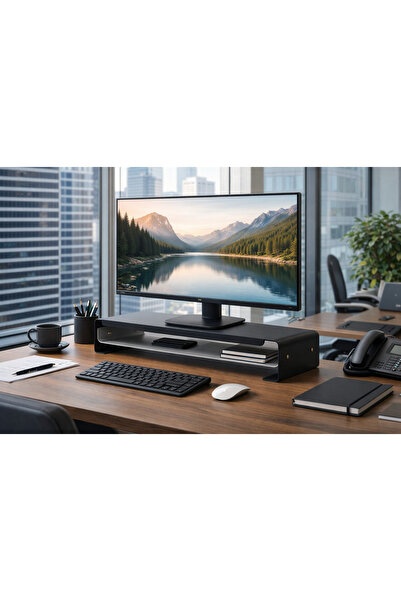 FORMVİA RİO Monitör Standı Monitör Yükseltici Çok Amaçlı Raf