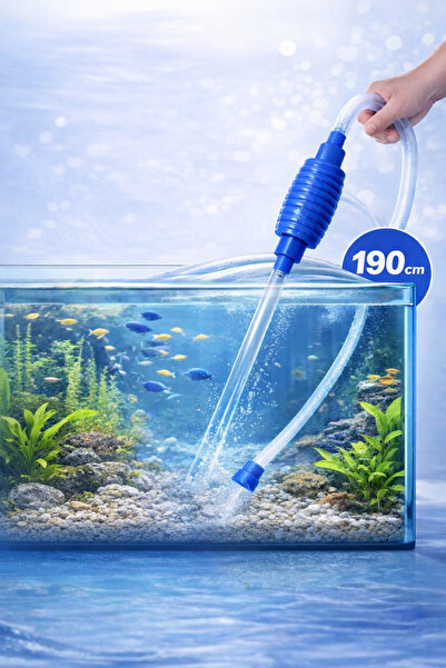 Haqos Akvaryum Pompalı Dip Sifonu,Akvaryum Su Değiştirme Aparatı