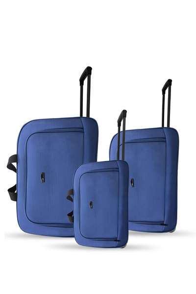 Set Jones Unisex Çekçekli Hostes Pilot 3'lü El Valiz Seti