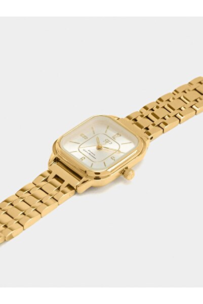 PARFOIS Paslanmaz Çelik Kordonlu Kare Saat