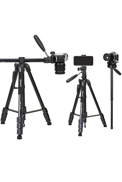 Jmary حامل ثلاثي القوائم من الألومنيوم للكاميرا KP-2274 بأربعة أقسام، حامل أح...