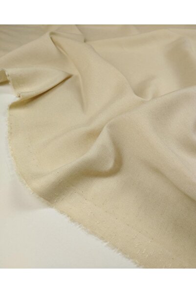 Kumaş Parça Thin Linen Viscose in Milky Coffee Beige Color (Width 145 cm X Length 250 cm)