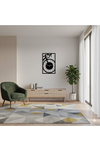 Ayaz Steel Art Bisiklet Figürlü Metal Duvar Saati