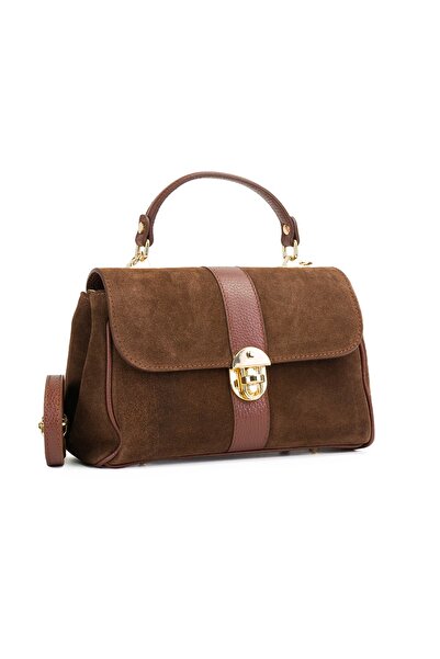 Posete Fagaras Giulia Leather Purse - Dark Brown, Casual Bag Made of Genuine Leather, Handbag, Bags
