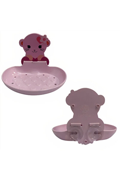 JML1 Plastic Soap Dish for Kids with Suction Cups