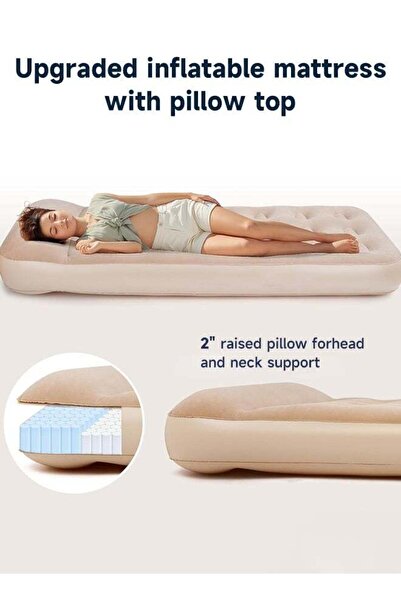 Generic Outdoor Inflatable Mattress with Pillow