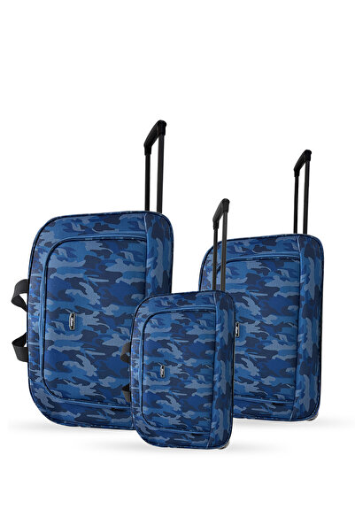 Set Jones Unisex Çekçekli Hostes Pilot 3'lü El Valiz Seti