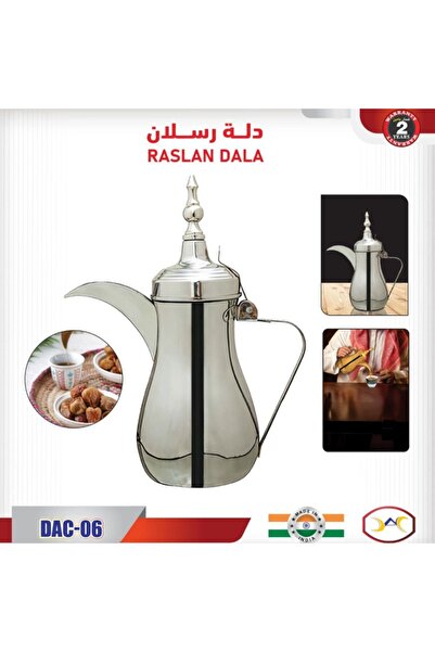 DLC Raslan Dallah, a high-quality stainless steel Arabic coffee pot.
