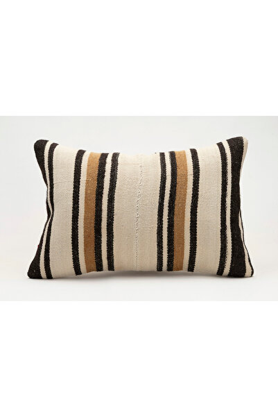 Kilim Whole Sale غطاء وسادة عتيق مصنوع يدويًا من السجاد القديم، 40×60 سم، صوف