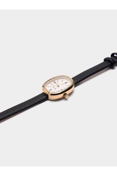 PARFOIS Dokulu Kayışlı Oval Saat