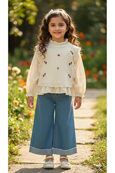 NURTOPU Set pentru fete 3 piese de tranziție și set de top și pantaloni pentr...