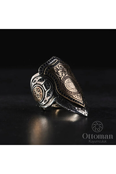 DESİGN OTTOMAN KUYUMCULUK Süleyman Mührü Zihgir Gümüş Erkek Yüzük